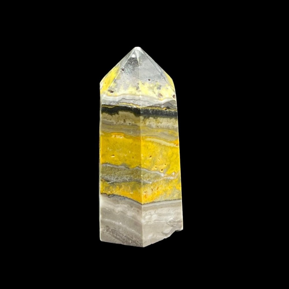 Bumblebee Jasper Pointed Natural Mineral Rock Specimen Tower Stick Formation - Picture 2 of 8